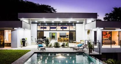 Chic Valley Villa with Private Pool and Scenic Jungle Views – Minutes from the Beach