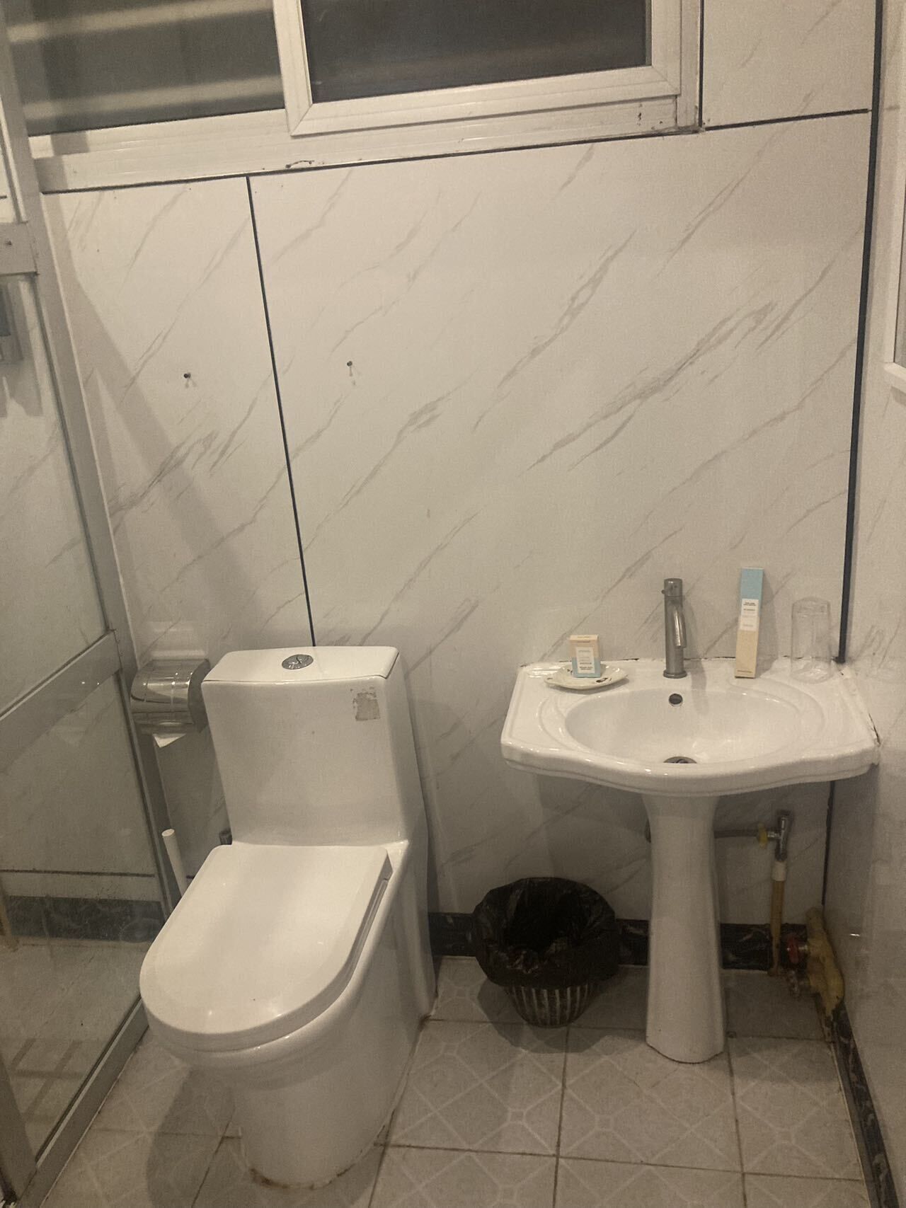 shower, hydromassage showerhead, free toiletries, dressing gowns