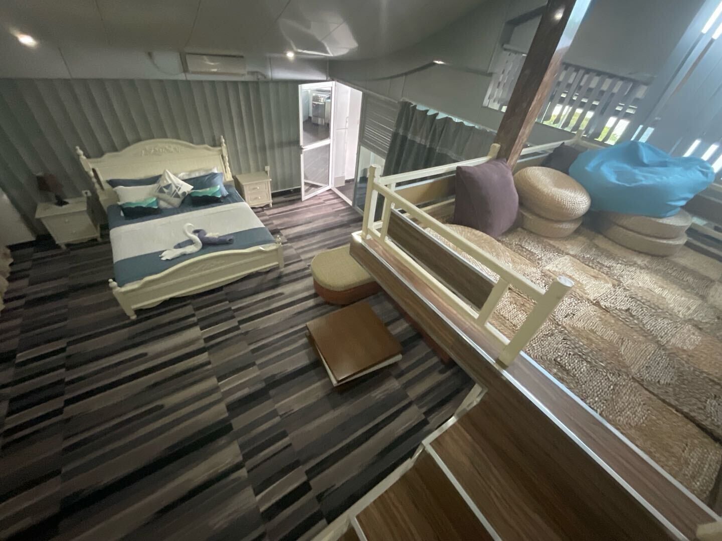 family room | hypo-allergenic bedding, in-room safe, blackout curtains