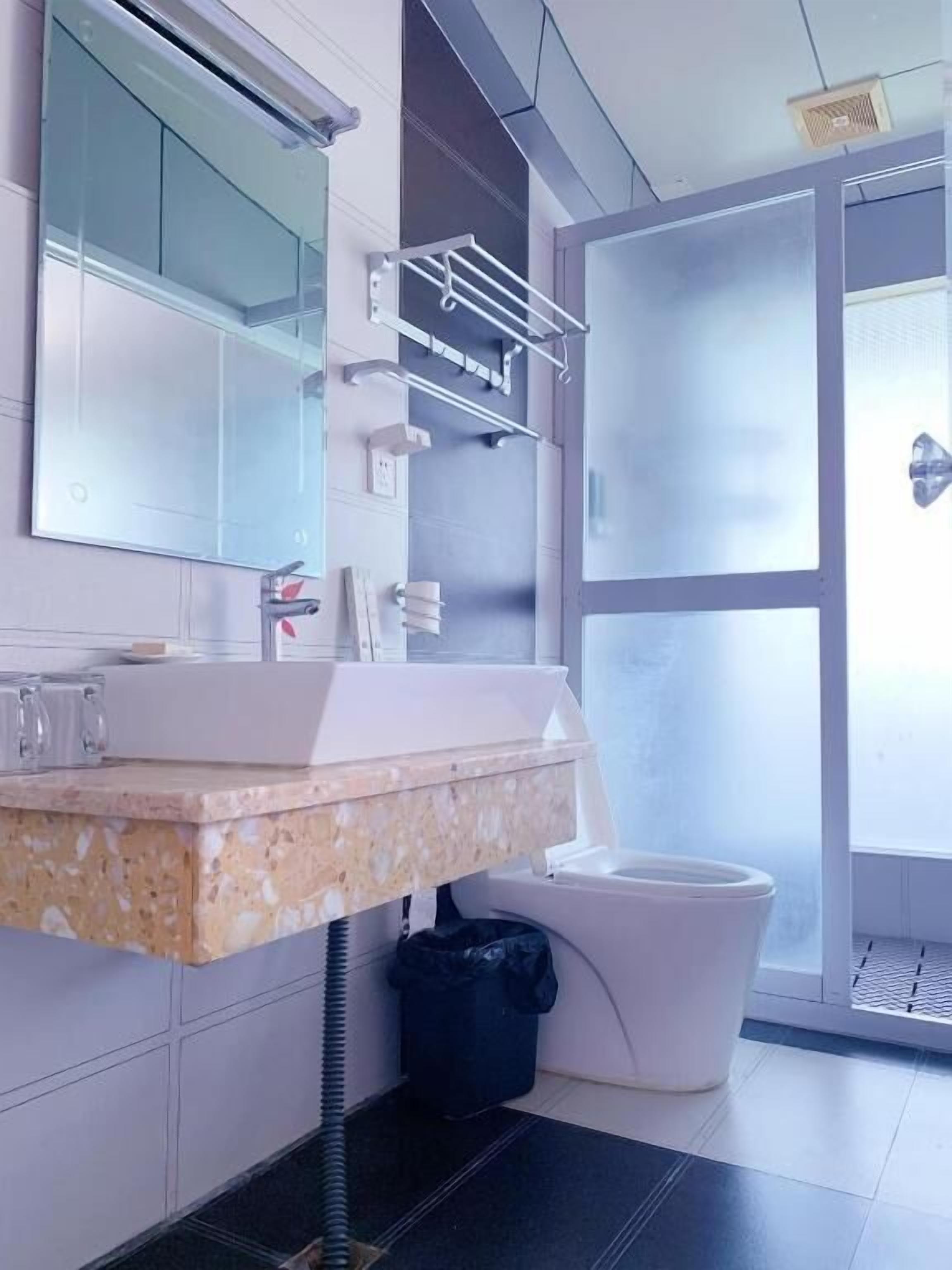 comfort double or twin room | bathroom | shower, hydromassage showerhead, free toiletries, dressing gowns