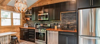  A cozy, modern cottage has all the amenities and privacy a hotel cannot offer.