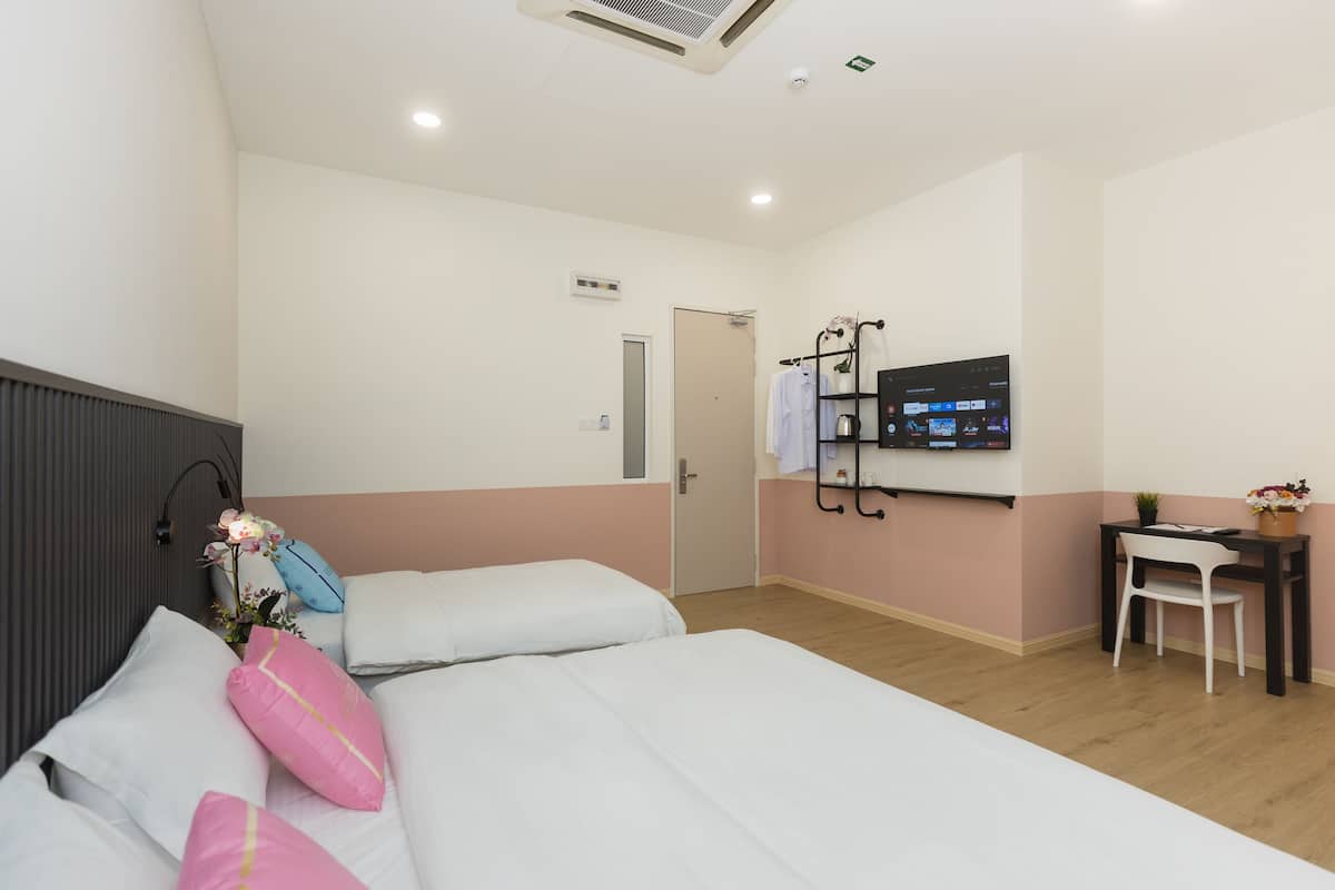 Familie driepersoonskamer | Luxe beddengoed, gratis wifi, beddengoed