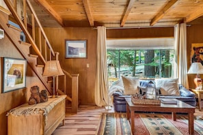 TV, fireplace, DVD player