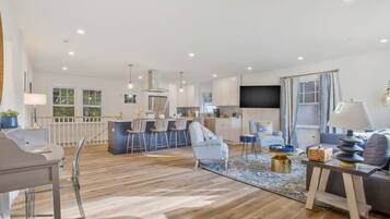 Una televisión, una oficina