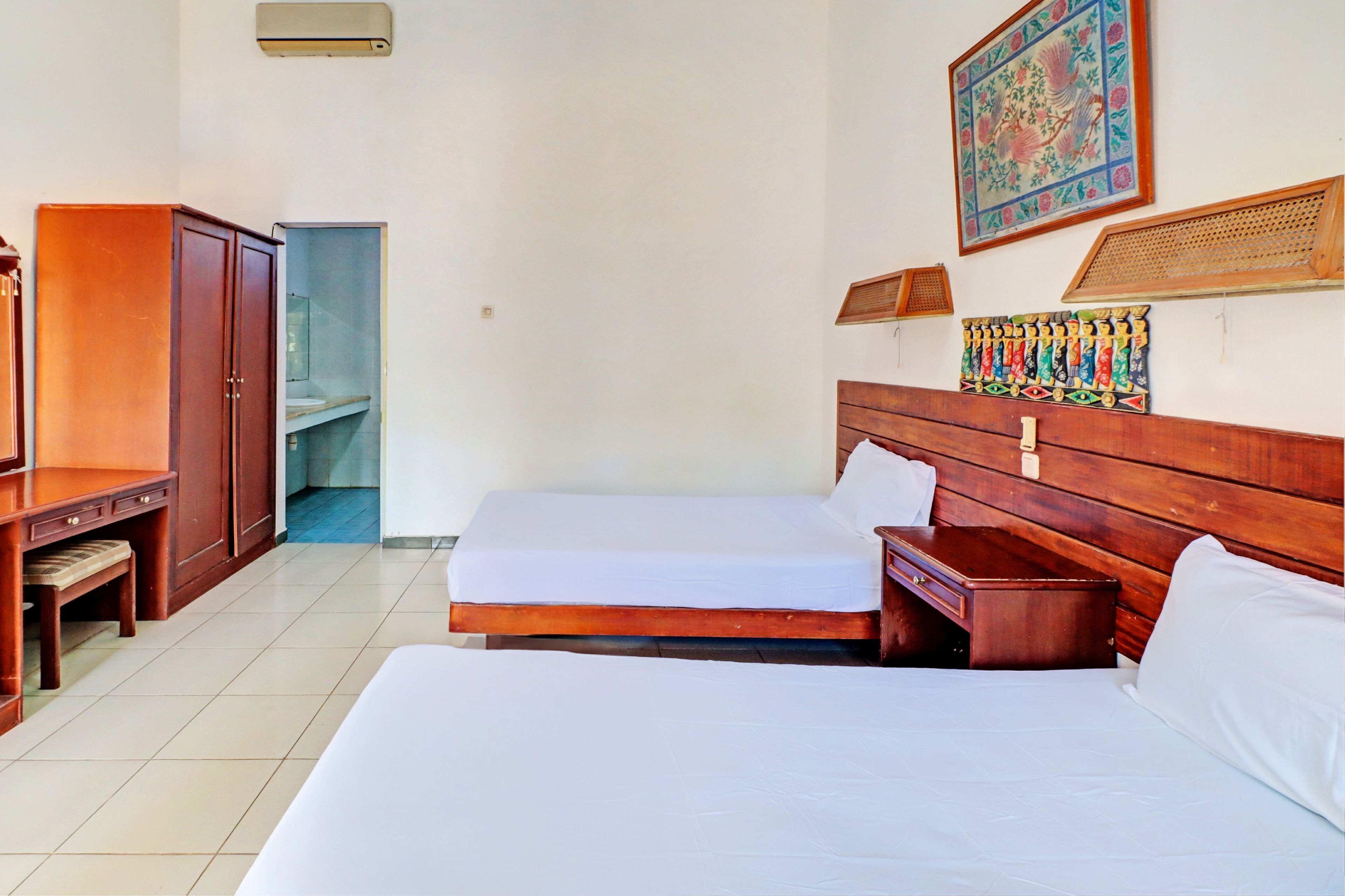 高級雙床房 | 免費 Wi-Fi、床單