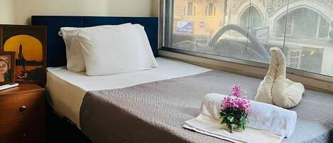 Deluxe-herbergi fyrir einn | Rúmföt úr egypskri bómull, rúmföt af bestu gerð