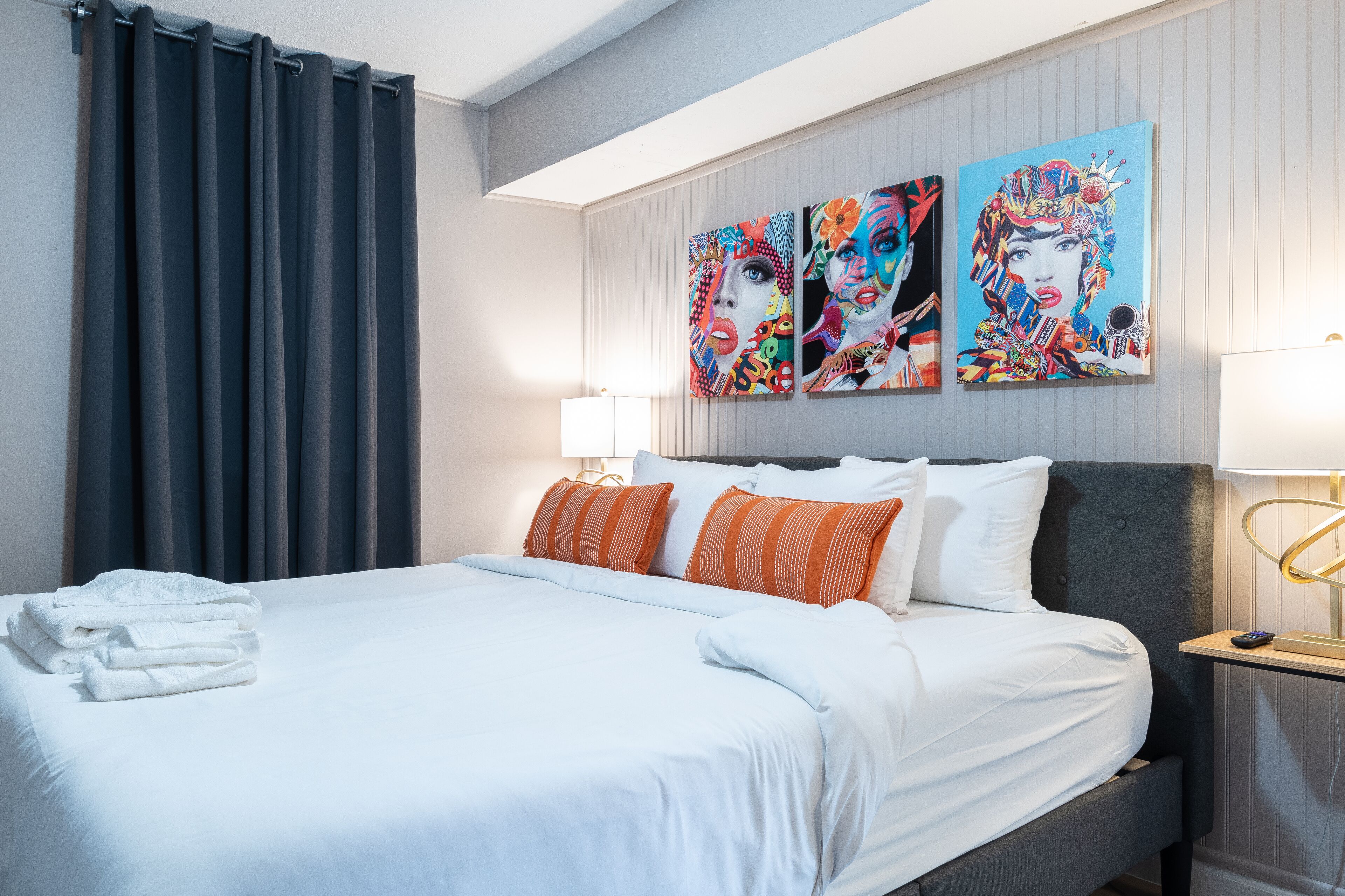 1 bedroom, iron/ironing board, travel crib, free WiFi