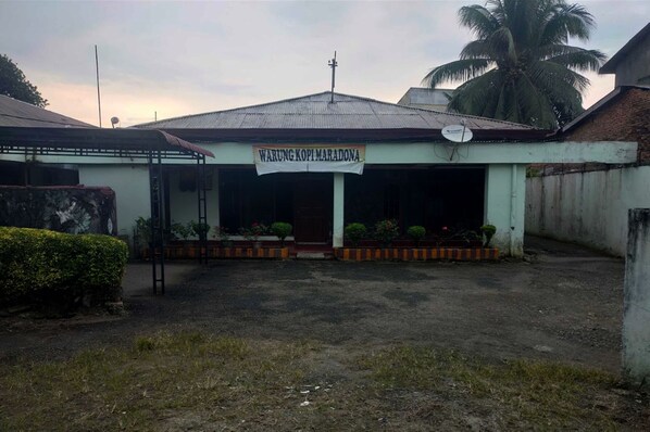 Façana frontal de l'allotjament