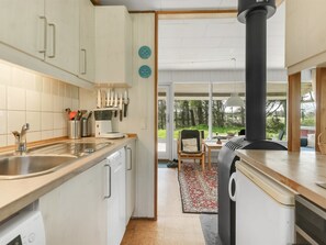 Fridge, microwave, dishwasher, highchair