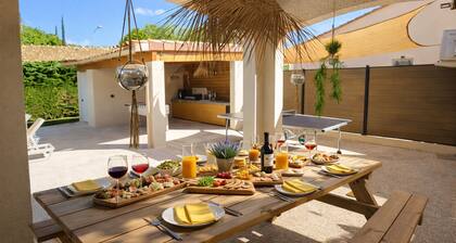 Villa After Work piscine chauffée à 26°, babyfoot, pétanque, ping-pong