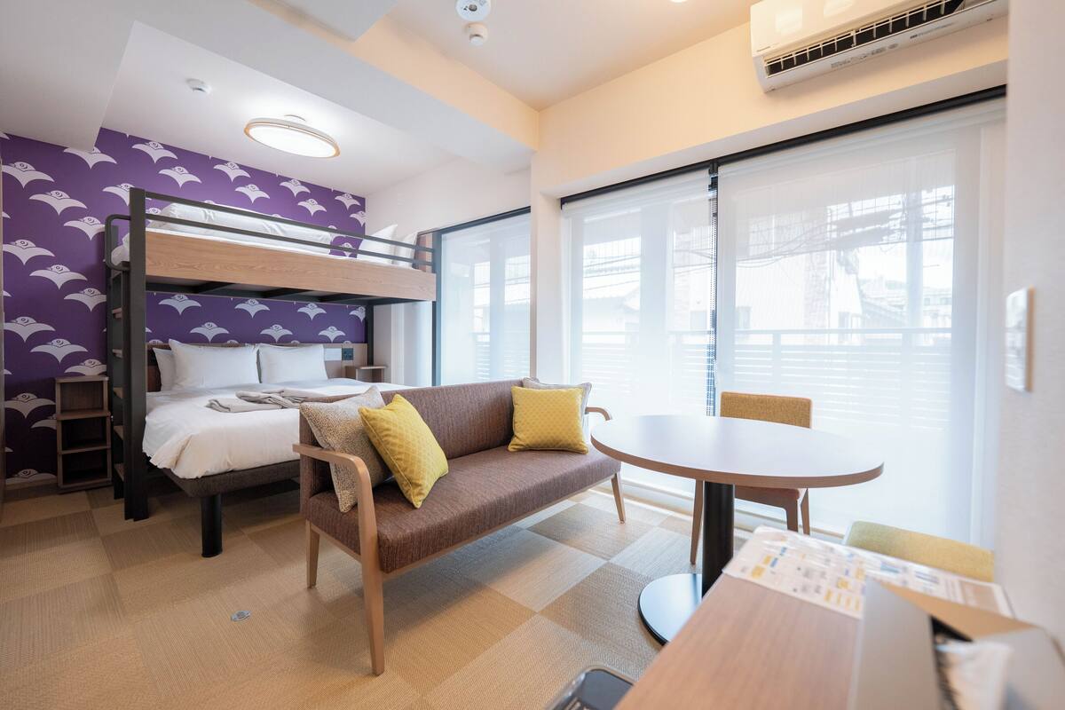 Double & Loft bedroom, with Kitchen and Washing machine, Non Smoking | Iron/ironing board (on request), free WiFi, bed sheets