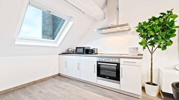 KĂŒhlschrank, Mikrowelle, Ofen, Herdplatte