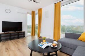 Apartment, 1 Bedroom, Balcony | 1 bedroom, bed sheets - Przystań Letnica Apartment by Renters (Gdansk)