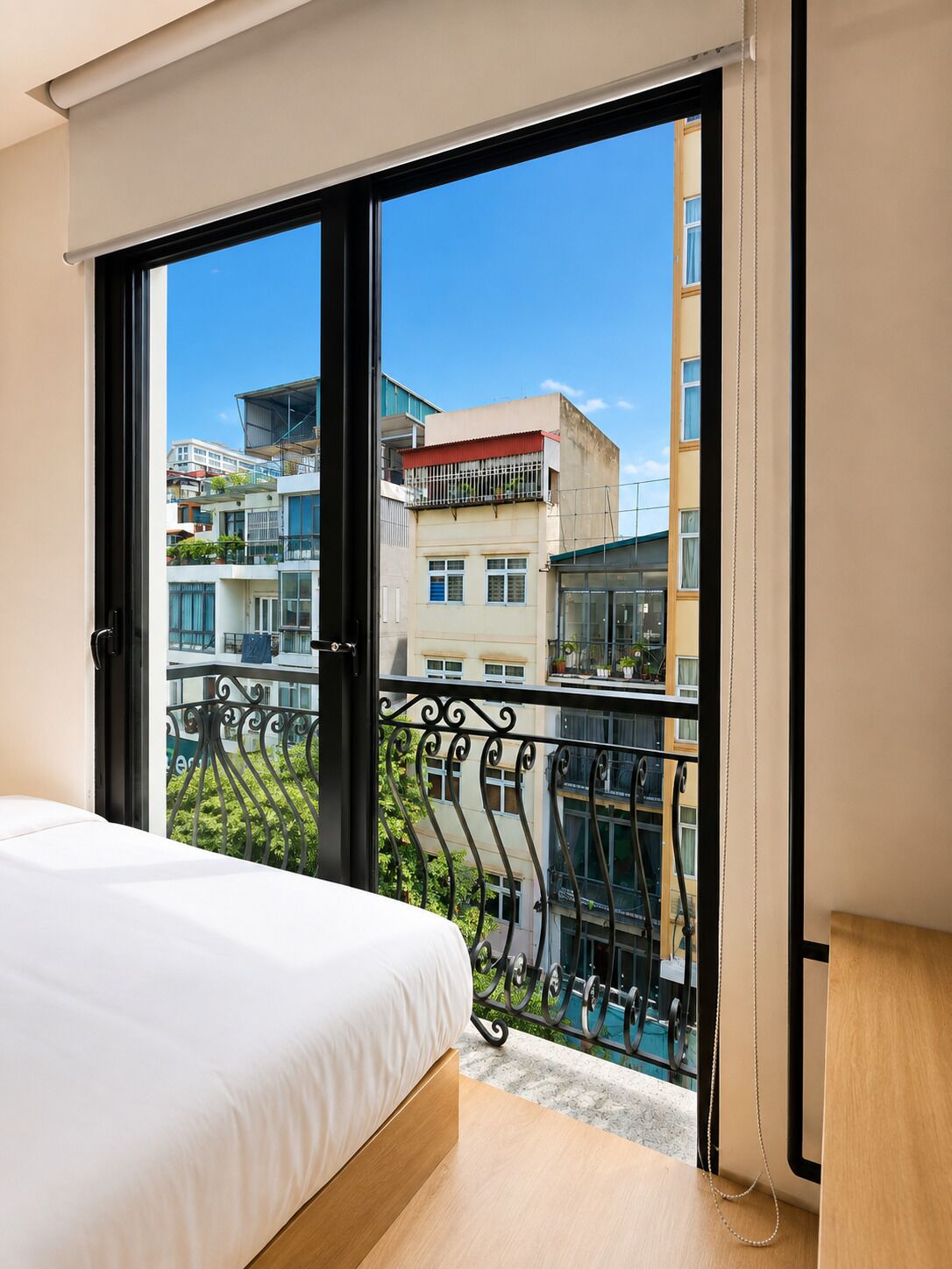 Premium kamer, uitzicht op stad (King) | Balkon