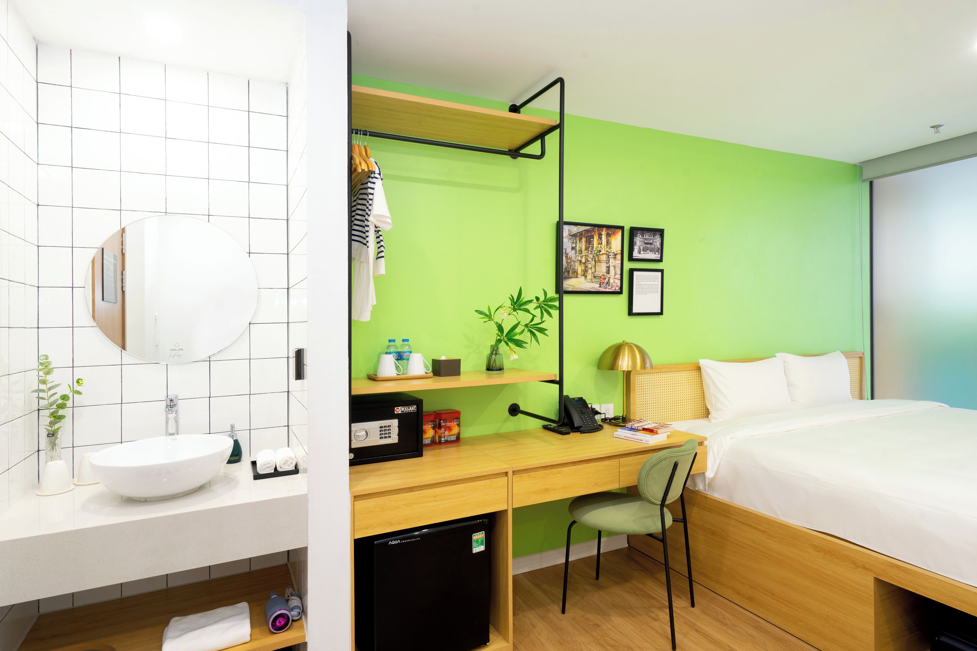 Egyptian cotton sheets, premium bedding, memory foam beds, in-room safe