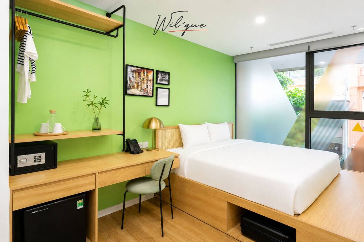 华丽客房, 城市景观 (King) | 高档床上用品、客房内保险箱、办公桌、免费 WiFi