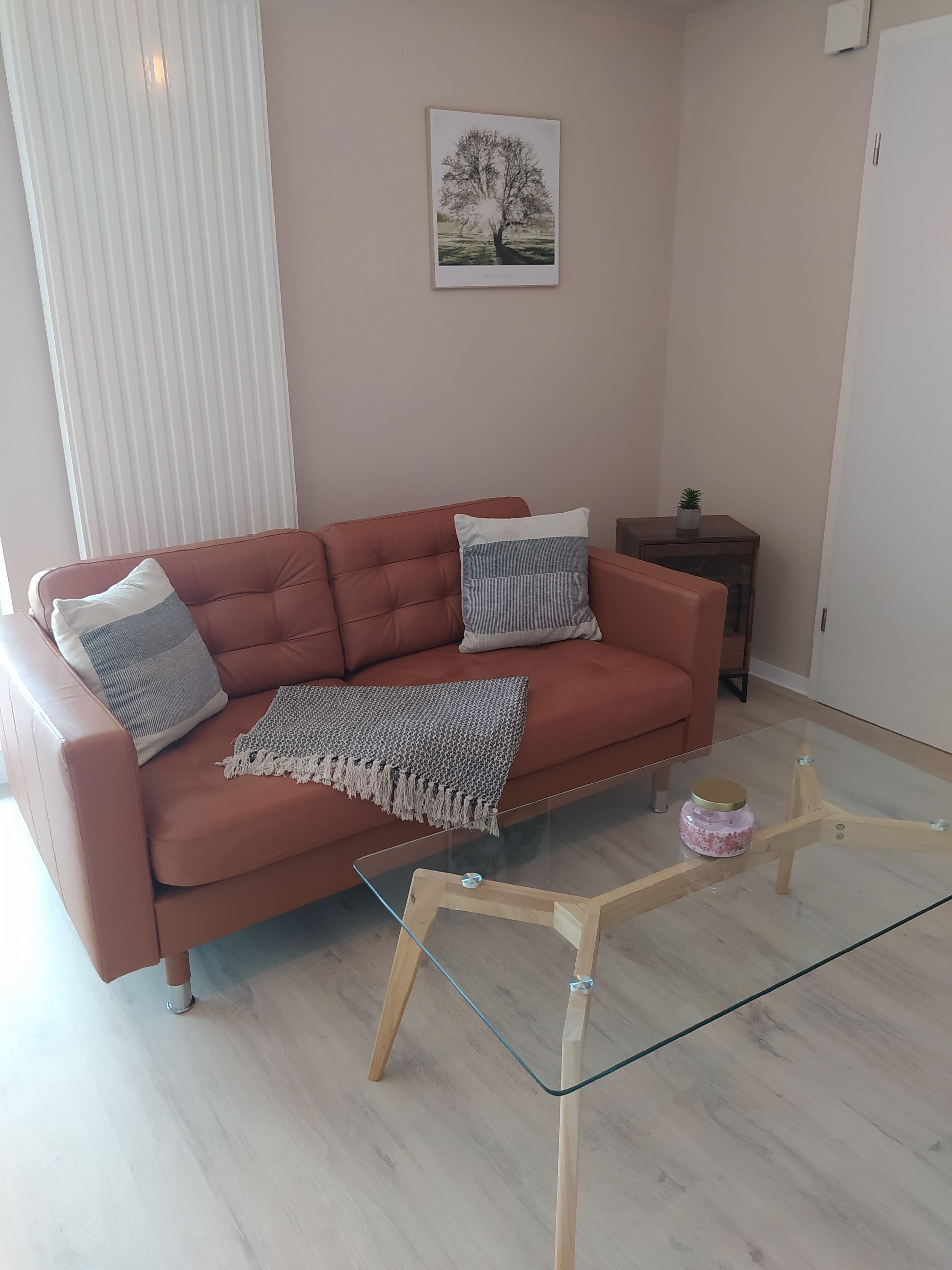 Smart-TV, Kamin, Tischtennisplatte, Bücher