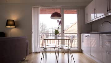 Appartamento Comfort | 1 camera, ferro/asse da stiro, Wi-Fi gratuito, lenzuola