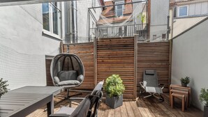 Outdoor dining - Old Town! Exclusive apartment with roof terrace for 6 people (3 rooms, 90 sqm) (Nürnberg)