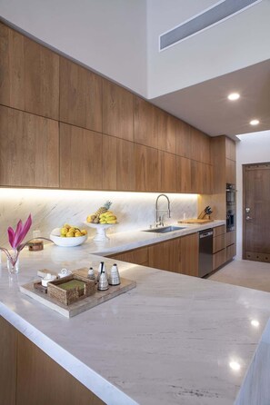 Fridge, microwave, oven, stovetop - Villa Santuario - Newly Remodeled Villa with Staff (Punta Mita)