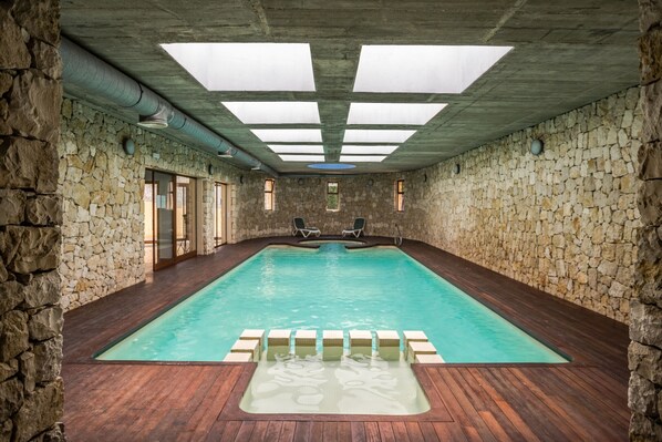 Indoor pool, a heated pool