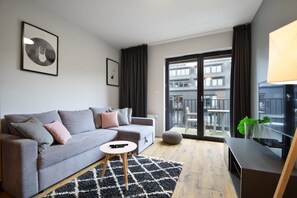 Comfort Apartment | Living area - RentPlanet - Apartament Lwowska (Kolobrzeg)