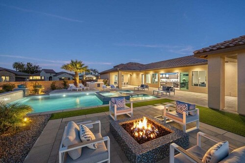 Experience luxury in La Quinta at Casa Mirage, a retreat with mountain views.