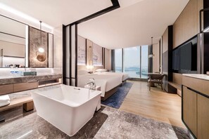 Premier Double Room Single Use, 1 King Bed, Non Smoking, Lake View