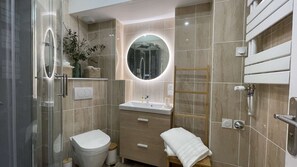 Shower, hair dryer, bidet