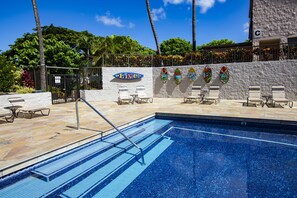 A heated pool
