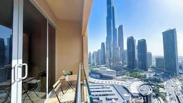 Klassieke studio | Uitzicht vanaf balkon