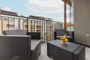 อพาร์ทเมนท์, 1 ห้องนอน, ซาวน่า | ระเบียง