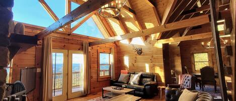 Smart TV, fireplace, video games, foosball