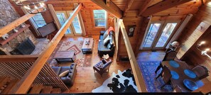 Smart TV, fireplace, video games, table football