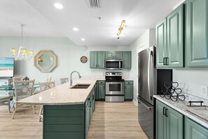 Dishwasher, dining tables