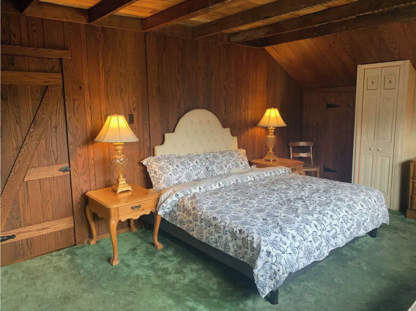 Linens, duvet and down bedding, and pillows are provided.