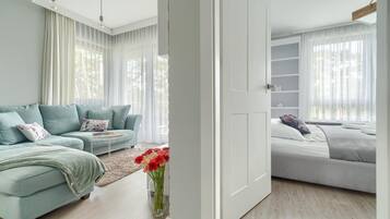 1 Schlafzimmer, BĂŒgeleisen/BĂŒgelbrett, kostenloses WLAN, BettwĂ€sche