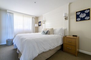 1 quarto, escrivaninha, ferros/tábuas de passar roupa, berço de viagem