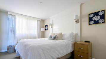 1 quarto, escrivaninha, ferros/tábuas de passar roupa, berço de viagem