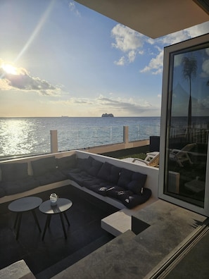 Terrace/patio - Seaview Resort  Boca Sami (Sint Michiel)