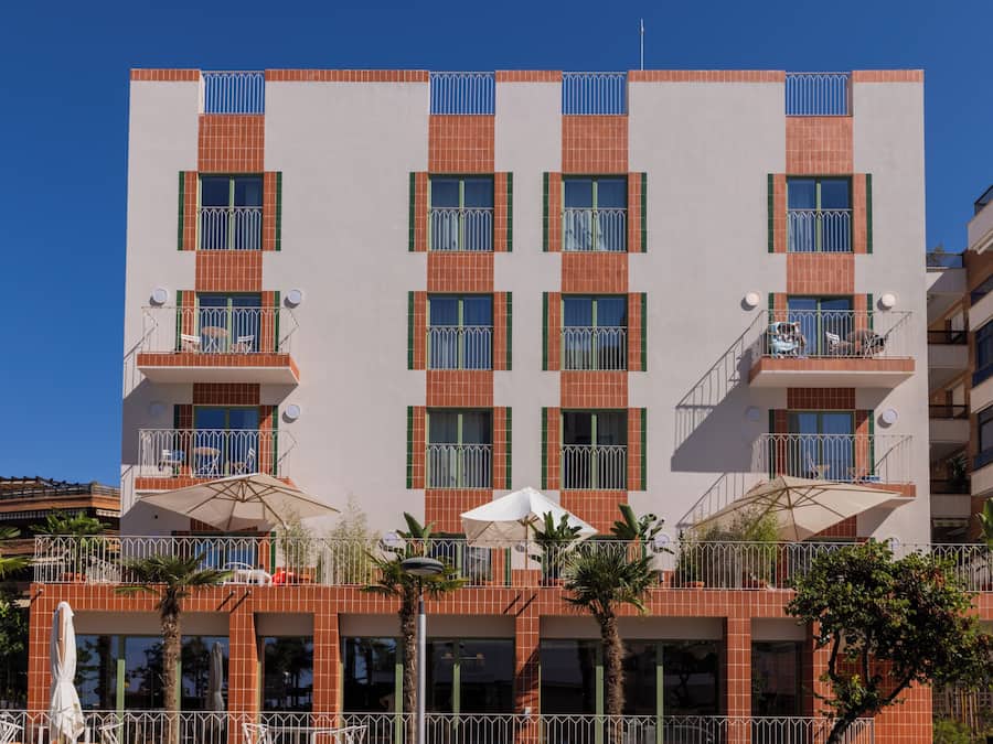 Voorkant van accommodatie