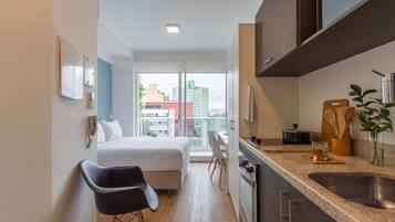 Studio Superior | 1 sovrum, strykjärn/strykbräda, gratis wi-fi och sängkläder