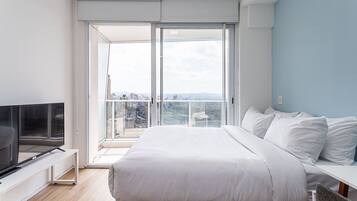 舒适开间 | 熨斗/熨衣板、免费 WiFi、床单