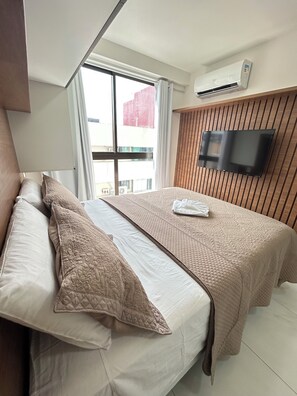 アパートメント | 1 室のベッドルーム、遮光カーテン、WiFi (無料)、ベッドシーツ