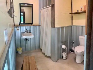 Shower, towels, toilet paper - Lil Cabin with Smoky Mountain Views close to hiking & short drive to Gatlinburg (Cosby)