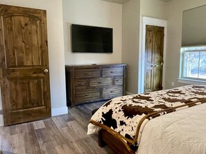 2 bedrooms, iron/ironing board, travel crib, free WiFi