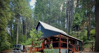 Forest Mountain Cabin, minutes to Downtown, trails, rivers & lakes