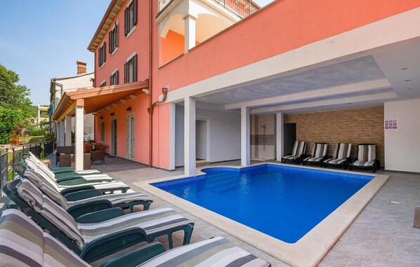 A heated pool
