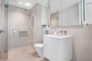 Shower, hair dryer