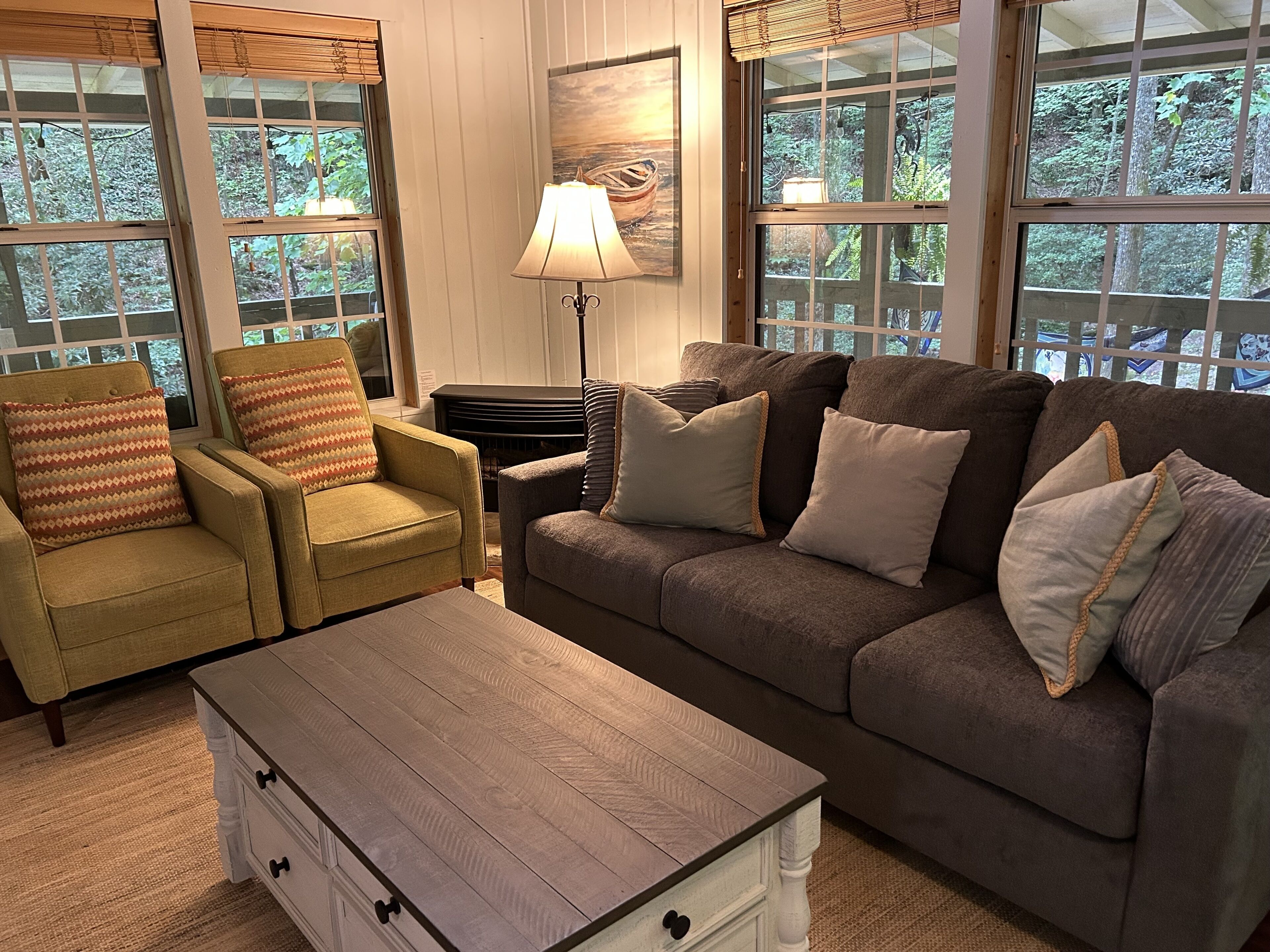 TV connectée, cheminée